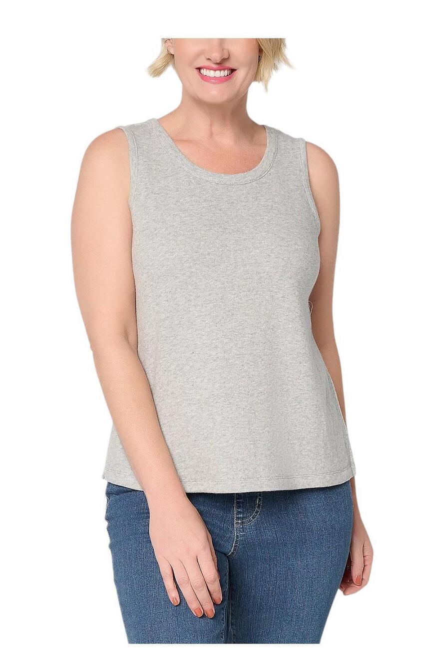 Jingle Belles by Kim Gravel Women's Faux Sweater Tank Heather Grey - Regular